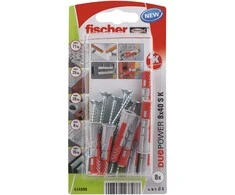 Fischer Dvikomp. kaiš. su varžtu 8x40 mm, 8 vnt.