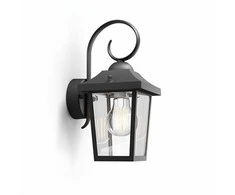 Sieninis lauko šviestuvas PHILIPS BUZZARD, IP44 1 x E27, max 60 W, 13x17,5x29 cm