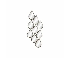 Sieninis veidrodis DKD Home Decor Veidrodis Auksinis Metalinis (40 x 2,5 x 100 cm)