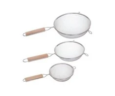 Secret De Gourmet PIECES Virtuvinis sietelis, nerūdijančio plieno, 3 vnt