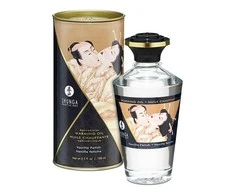 Shunga - Afrodiziako šildantis aliejus su vanile, fetišas, 100 ml