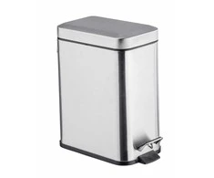 Metalinis atliekų krepšelis, stačiakampis, 5 l, WENKO