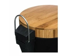 5five Simply Smart Šiukšliadėžė metalinė 3 l D17xH25,5 cm juodos sp. Natureo 5Five 140801N