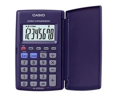 Casio HL-820VER, Kišeninis, Bazinis, 8 skaitmenų, 2 linijų, Baterija, Mėlynas
