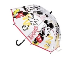 Skėtis Mickey Mouse Skaidrus Ø 71 cm Raudona