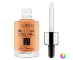 "Catrice Hd Liquid Coverage Foundation" makiažo pagrindas, išliekantis iki 24 val. 046 Camel rusvai gelsvas 30ml