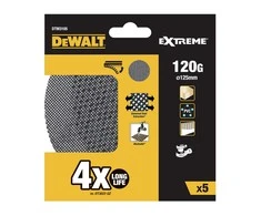 DEWALT ŠLIFAVIMO TINKLELIS 125 mm P120 /5 vnt.