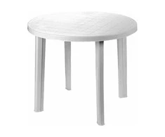 ProGarden Lauko stalas DIANA TONDO 90600, baltas, Ø90×72 cm