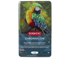 Derwent Derwent „Chromaflow“ 12 metalinių pieštukų pakuotė
