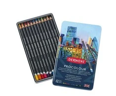Derwent Procolour pencil - 12 stk. i tinæske