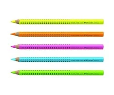 Faber-Castell - Pieštukas Jumbo Grip Neon box (5 vnt) (110994)
