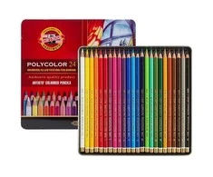 Michel Koh I noor Spalvoti kokybiški pieštukai Polycolor 24sp