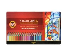 Koh I Noor Kreditai 36 meninės spalvos Polycolor