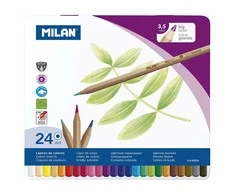 *Pieštukai 24sp 3.5mm met.dėž 80058 MILAN/6