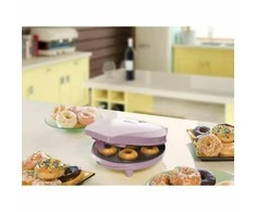 Vaflinė Spurgų kepimo aparatas Bestron Sweet Dreams ADM218SDP, 7 mini spurgoms, rožinis
