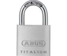 ABUS 64TI/30, Įprastinė pakabinama spyna, Raktinė spyna, Skirtingai raktuojama, Aliuminis, Grūdintas plienas, 3 cm