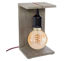 Atmosphera Atmosferinė stalinė lempa Atmosferinė stalinė lempa Wood Ruda 220-240 V