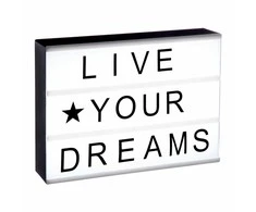 Atmosphera Light box with inscriptions, neon lamp, standing lamp, neon lamp for room, baltas lamp, designer lamp, decorative lamp
