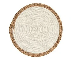 Bigbuy Home Podkładki na stół Baltas Ruda Włókno ( 30 cm)