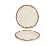 Gift Decor Dovanų dekoras Giftdecor Padėkliukas su pintomis jūros žolėmis kraštuose