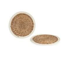 Bigbuy Home Podkładki na stół Ruda Baltas Włókno ( 30 cm)
