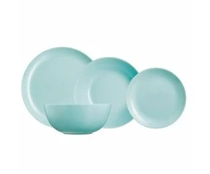 Vakarienės rinkinys 6 žmonėms Diwali Light Turquoise 19 dalių LUMINARC