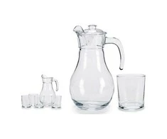 Vivalto Rinkinys kieliszków Dzbanek 5 pcs Permatomas Szkło 4 x (40 cl) / 1 x (1,8 l)