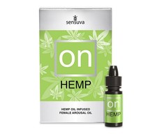 Sensuva ON Arousal Oil Hemp 5ml - Botanical Moisturizing Formula
