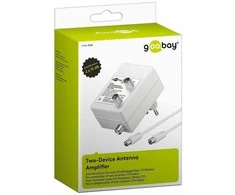 RTV antena Goobay Antenos stiprintuvas dviem įrenginiams (DVB-T / DVB-T2 / DVB-C)