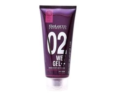 Salerm Cosmetics Wet Gel + Medium Hold Wet Look plaukų formavimo gelis, 200 ml