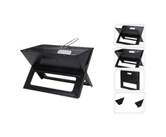 Bigbuy Bbq BBQ Nešiojamas anglinis grilis 46x30 cm