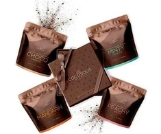 "Cocosolis" prabangių kavos šveitiklių dėžutės rinkinys 4 vnt
