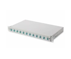 DIGITUS LWL Spleibox 1HE bestckt 12x LC DX OM3 grau