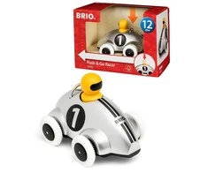 Trinties automobilis Brio Push &amp; Go Racer Plastmasinis (Naudoti A)