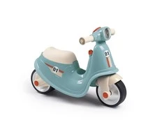 Smoby mėlynas retro paspirtukas–važinėtukas vaikams