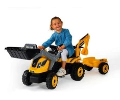 Smoby Builder Max Pedal traktorius su priekaba