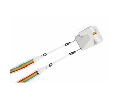 POLAROID CAMERA STRAP FLAT RAINBOW Baltas
