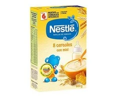 Nestlé Papilla 8 dribsniai su medumi ir bifido bakterijom 600g
