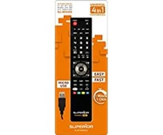 RTV nuotolinio valdymo pultas „Superior“ universalus nuotolinio valdymo pultas 4in1 + USB laidas 4 „Superior“ įrenginiams