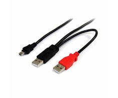USB kabelis StarTech 2x USB- A - 1,8 m Juoda (USB2HABMY6)