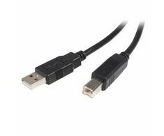 USB kabelis StarTech USB-A - USB-B 1 m Juodas (USB2HAB1M)