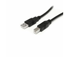 USB kabelis StarTech USB-A - USB-B 10 m juoda (USB2HAB30AC)