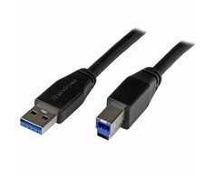 USB kabelis StarTech USB-A - USB-B 10 m juodas (S55057663)