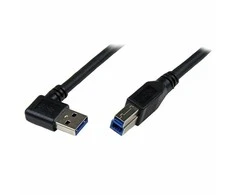 USB kabelis StarTech USB-A - USB-B 1 m Juodas (USB3SAB1MRA)