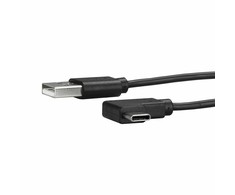 USB kabelis StarTech USB-A - USB-C 1 m Juodas (USB2AC1MR)
