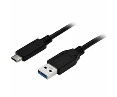 USB kabelis StarTech USB-A - USB-C 1 m Juodas (USB315AC1M)