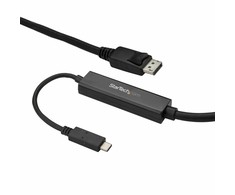 USB kabelis StarTech USB-C - DisplayPort 3 m Juodas (CDP2DPMM3MB)