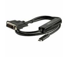 StarTech.com CDP2DVIMM1MB vaizdo kabelio adapteris 1 m C tipo USB DVI-D Juoda