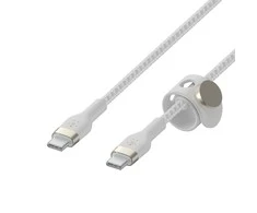 Belkin CAB011bt2MWH BOOST CHARGE™ USB-C į USB-C 2.0 silikonu pintas 2 m Balta