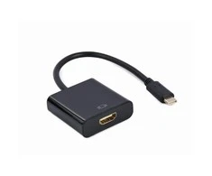 GEMBIRD USB Type-C į HDMI adapterio laidas 4K30Hz 15cm juodas